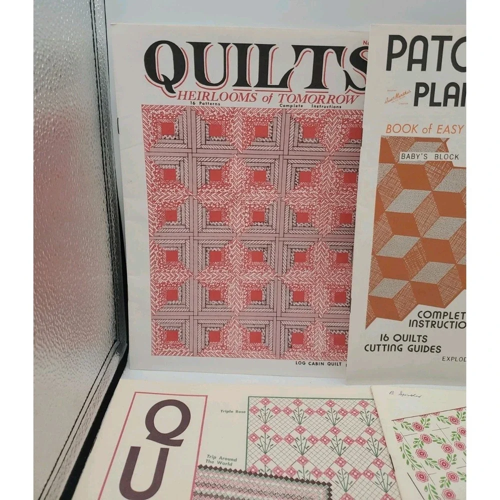 Lot‎ of 9 AUNT MARTHA'S COLONIAL QUILT PATTERN BOOKS Vintage Collection